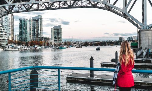Photo,Of,Girl,Near,False,Creek,In,Vancouver,Bc,,Canada